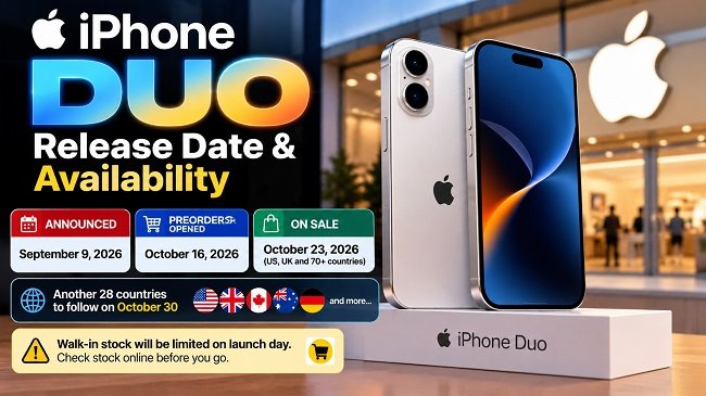 iPhone Duo Release Date and Availability