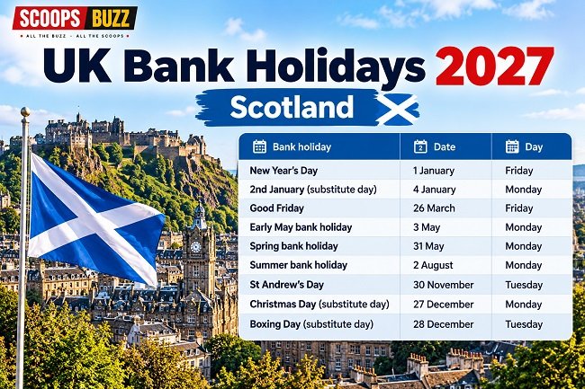 UK Bank Holidays 2027: Scotland