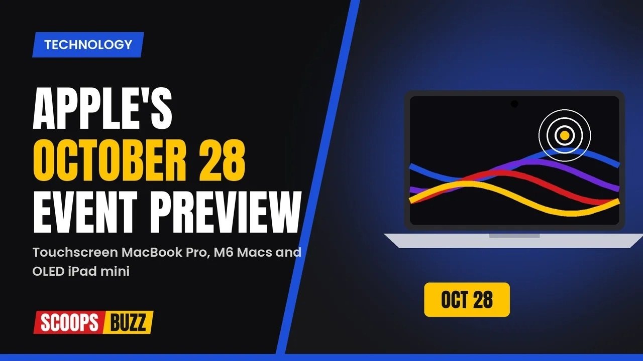 Apple October 28 event preview featuring touchscreen MacBook Pro, M6 Macs and OLED iPad mini