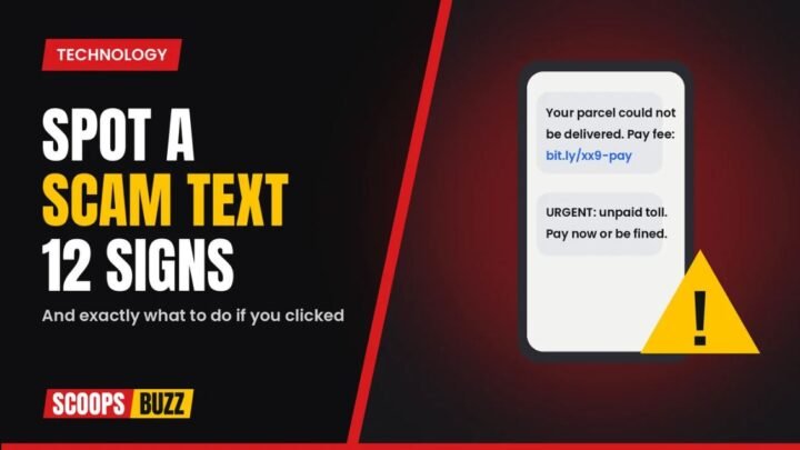 How to spot a scam text warning signs