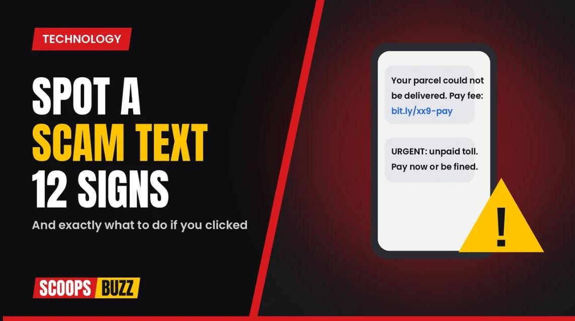 How to spot a scam text warning signs